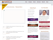 Tablet Screenshot of amritapuri.amrita.edu